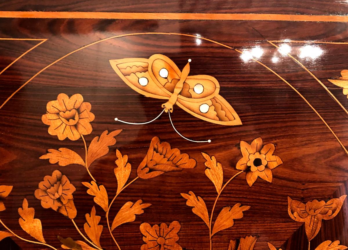 Florentin Cabinet In Marquetry-photo-2