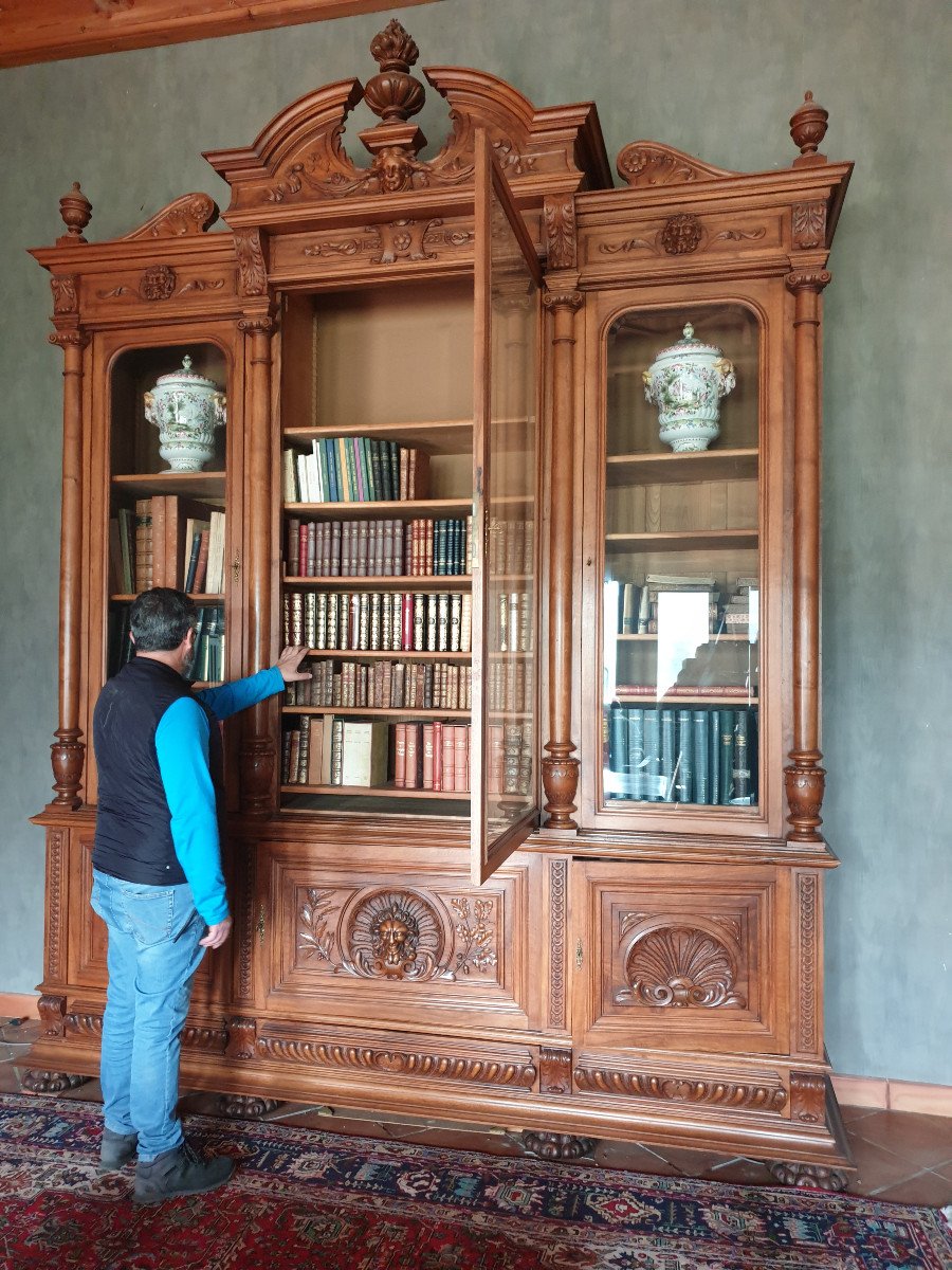 Exceptional Renaissance Library 390 Cm High.