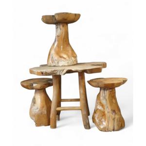 Stool And Table Set