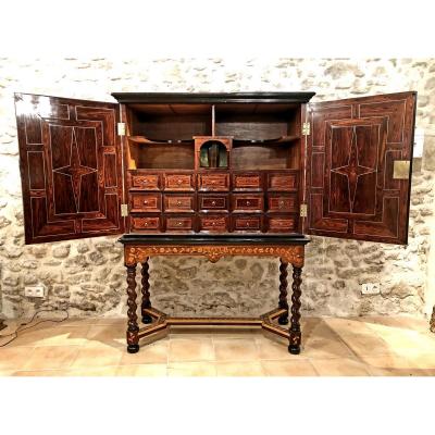 Florentin Cabinet In Marquetry