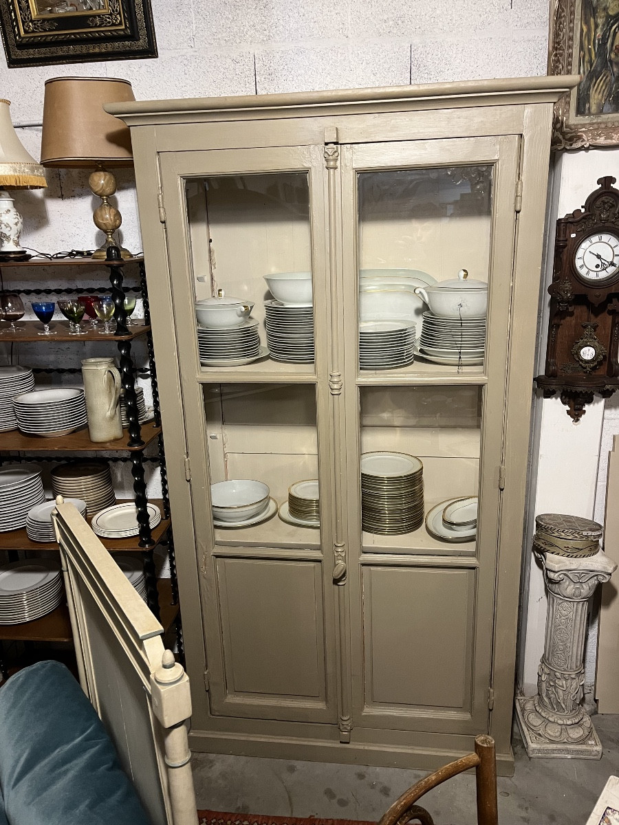 Painted Wooden Display Case-photo-2