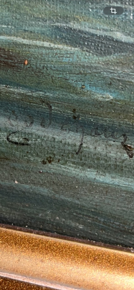 Oil On Canvas Signed -photo-2