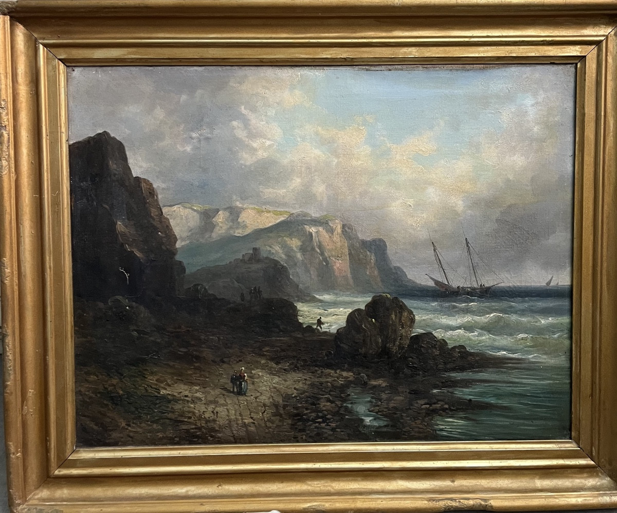 Oil On Canvas Signed 