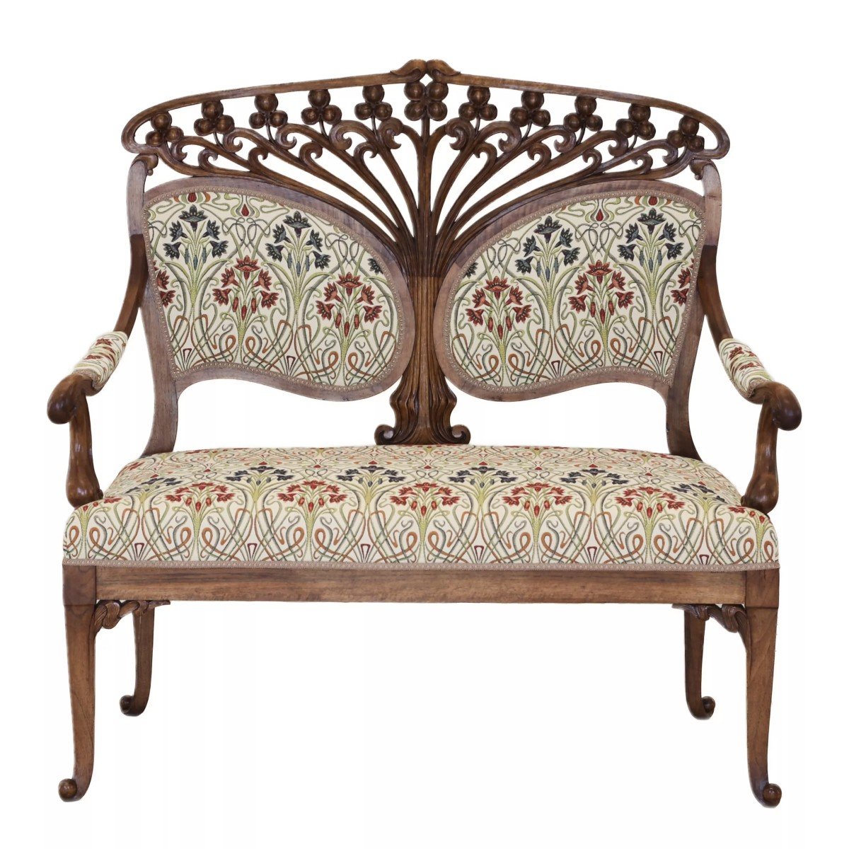 Art Nouveau Style Walnut Furniture Set. France. 1905-photo-1