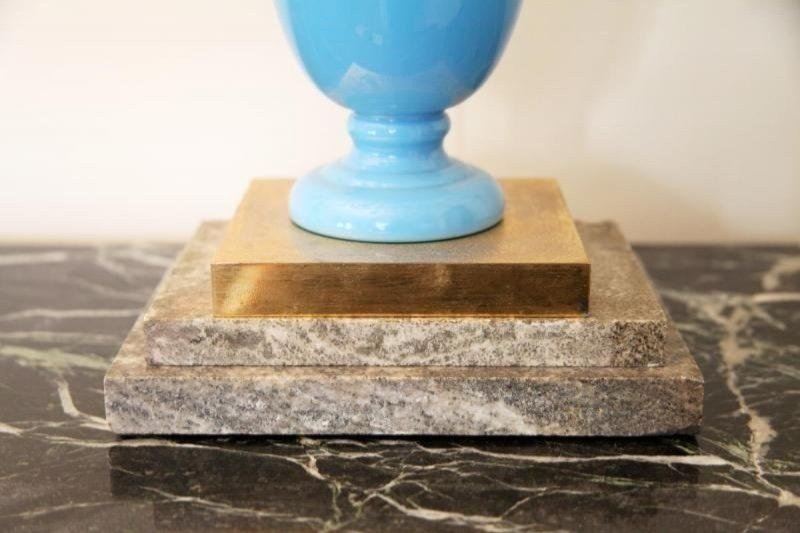 Grand Lustre De Table, Russie XIXe. H-91cm-photo-2