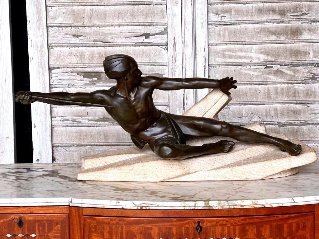 Max Le Verrier. Art Deco Period. L-110cm-photo-3