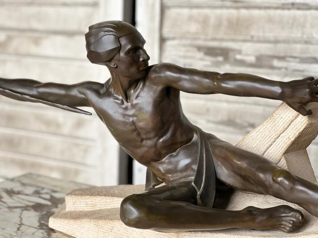 Max Le Verrier. Art Deco Period. L-110cm