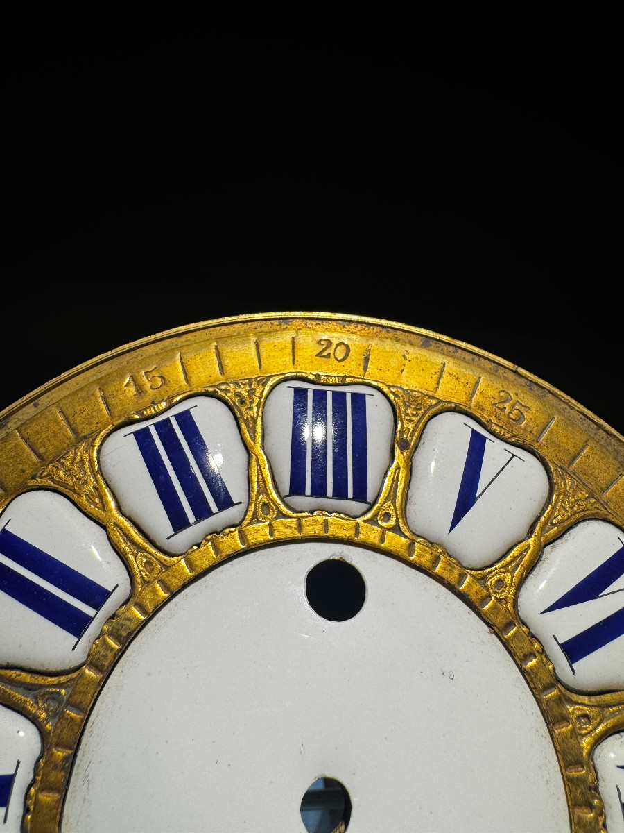 Louis XV Style Cartel Clock. Original Patina. H-50cm-photo-3