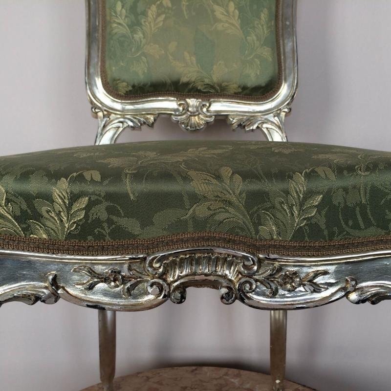 Chaise Du хix ème Siècle. Bois Argenté