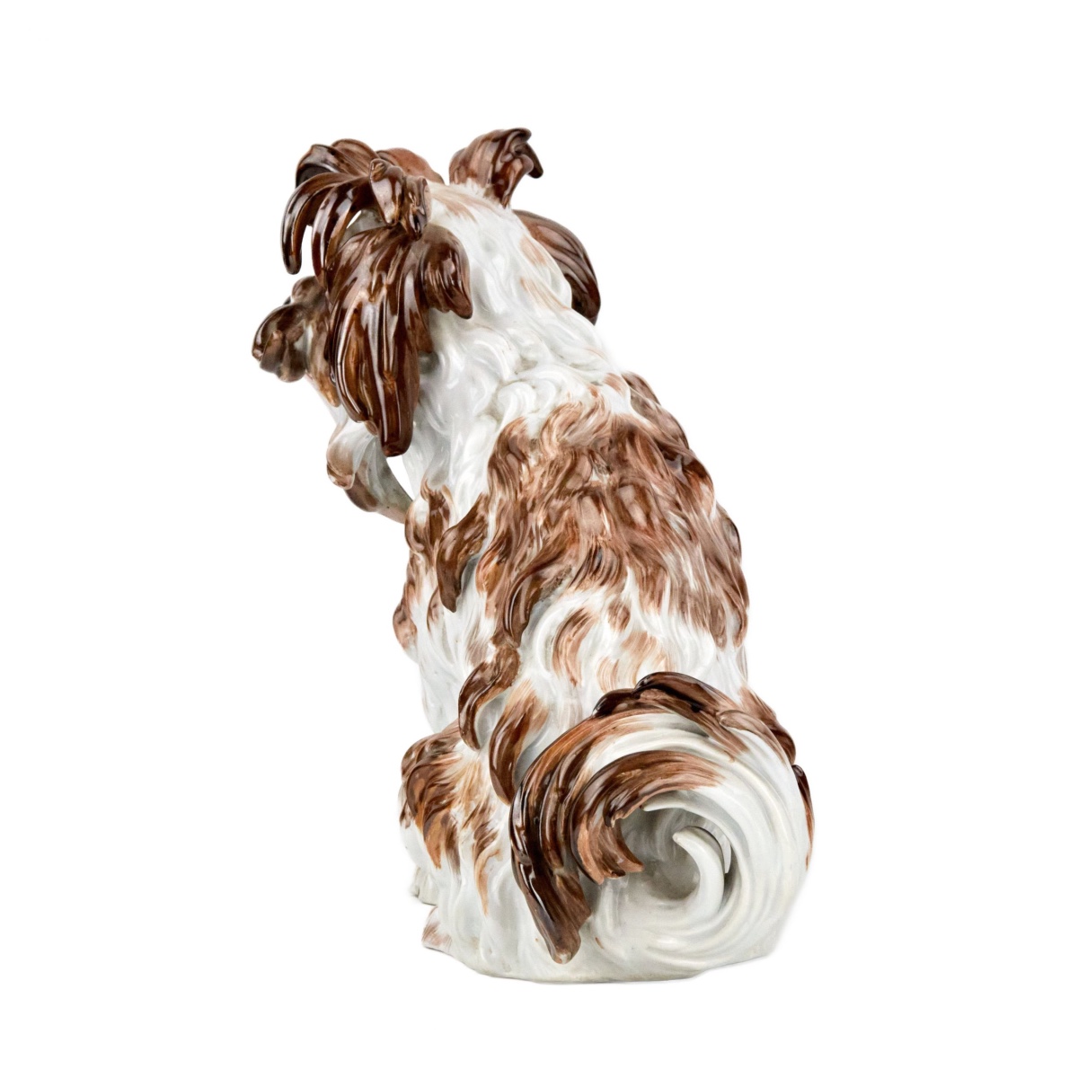 SCULPTURE EN PORCELAINE DE BICHON MEISSEN ALLEMAGNE, MEISSEN, DEUXIÈME MOITIÉ DU XIXe SIÈCLE-photo-1