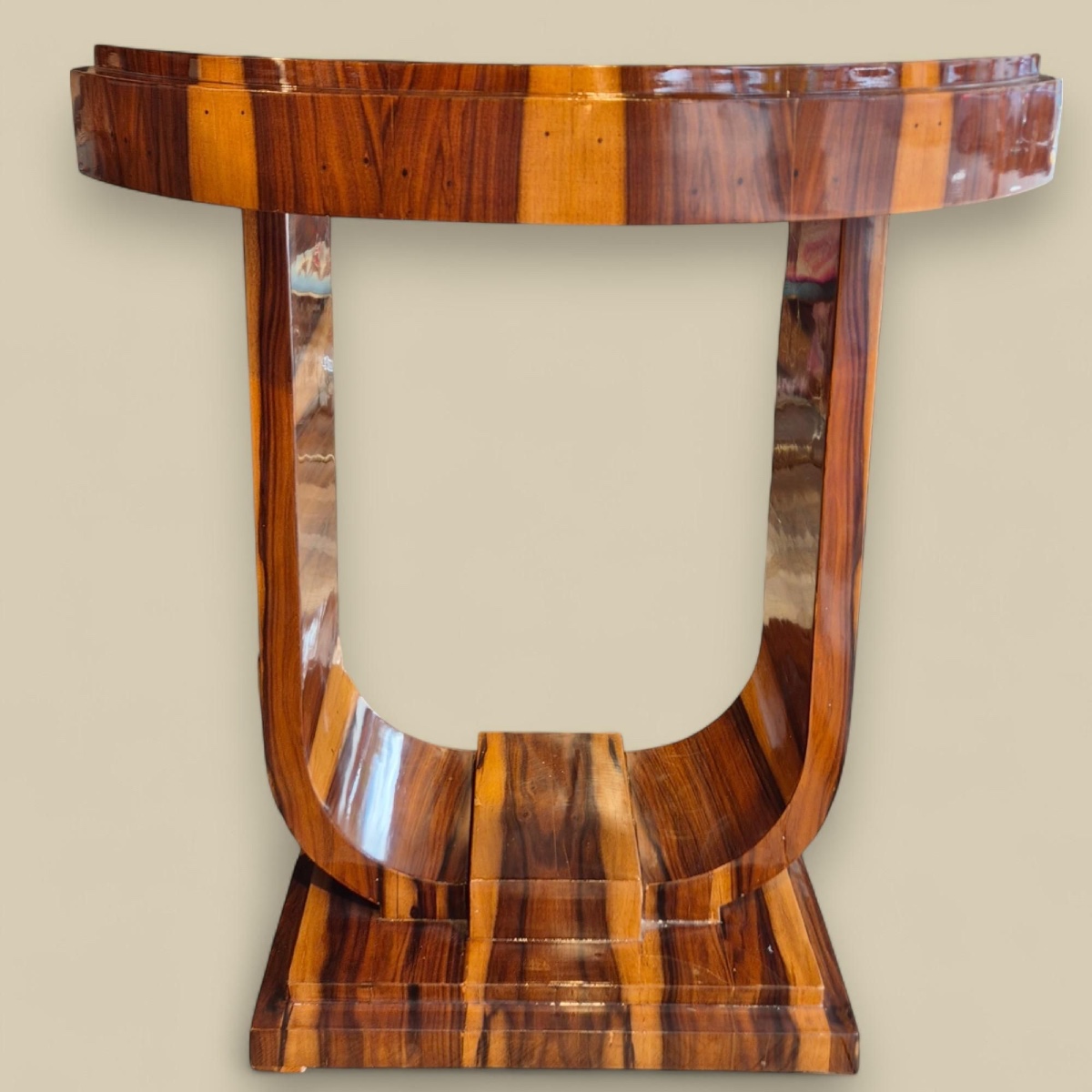 Art Deco Console Table In Wood, France, 20th Century-photo-2