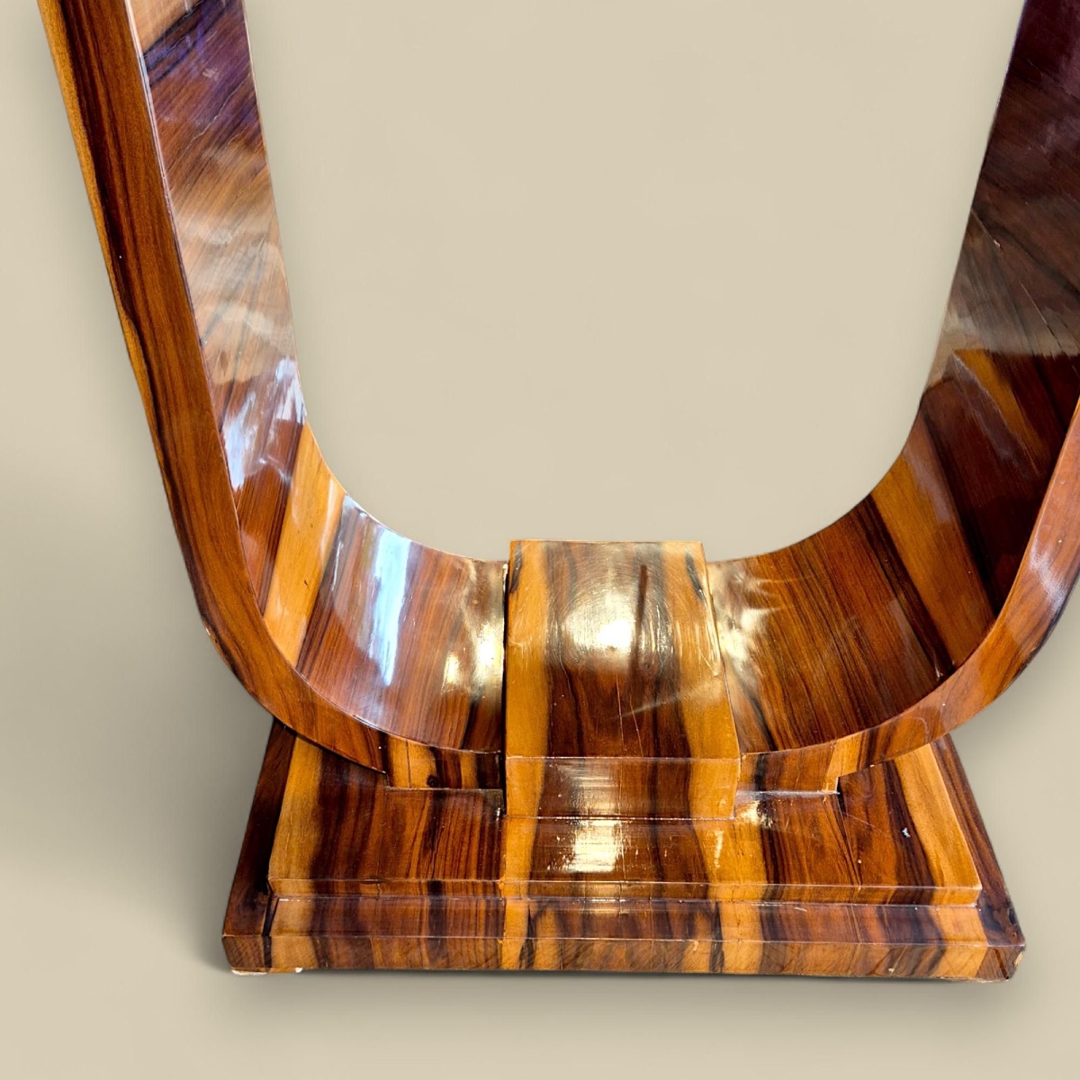 Art Deco Console Table In Wood, France, 20th Century-photo-1
