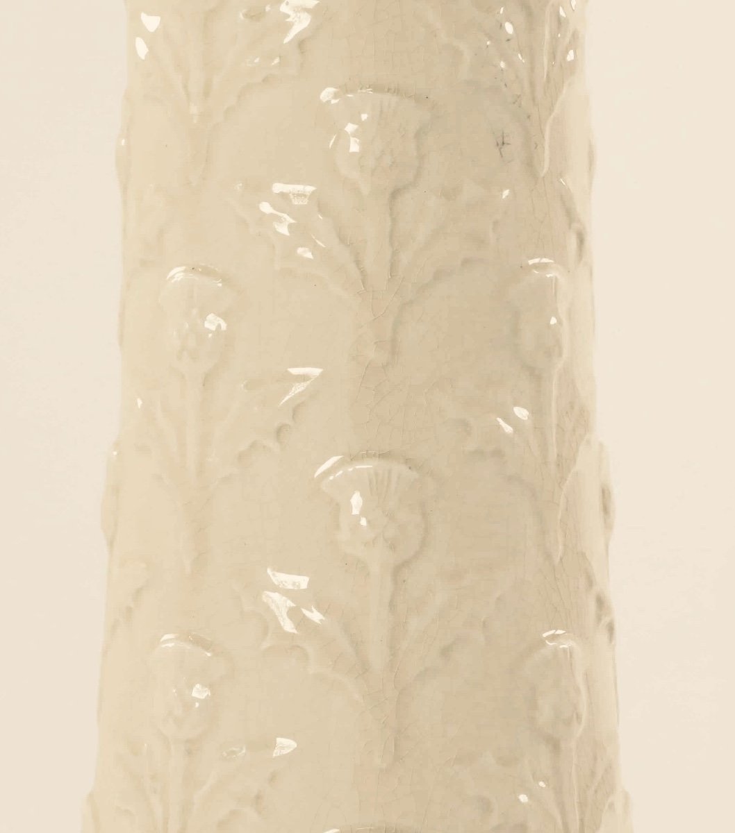 Pédistal Art Nouveau. Céramique. H-87cm-photo-2
