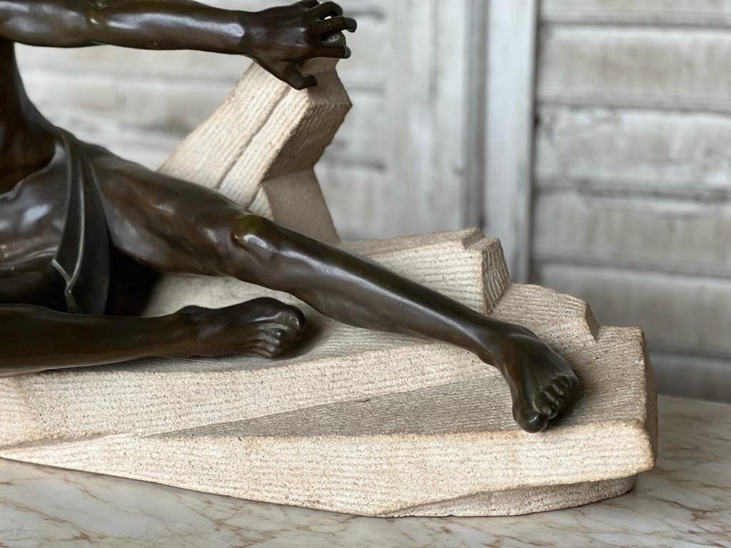 Max Le Verrier. Art Deco Period. L-110cm-photo-5