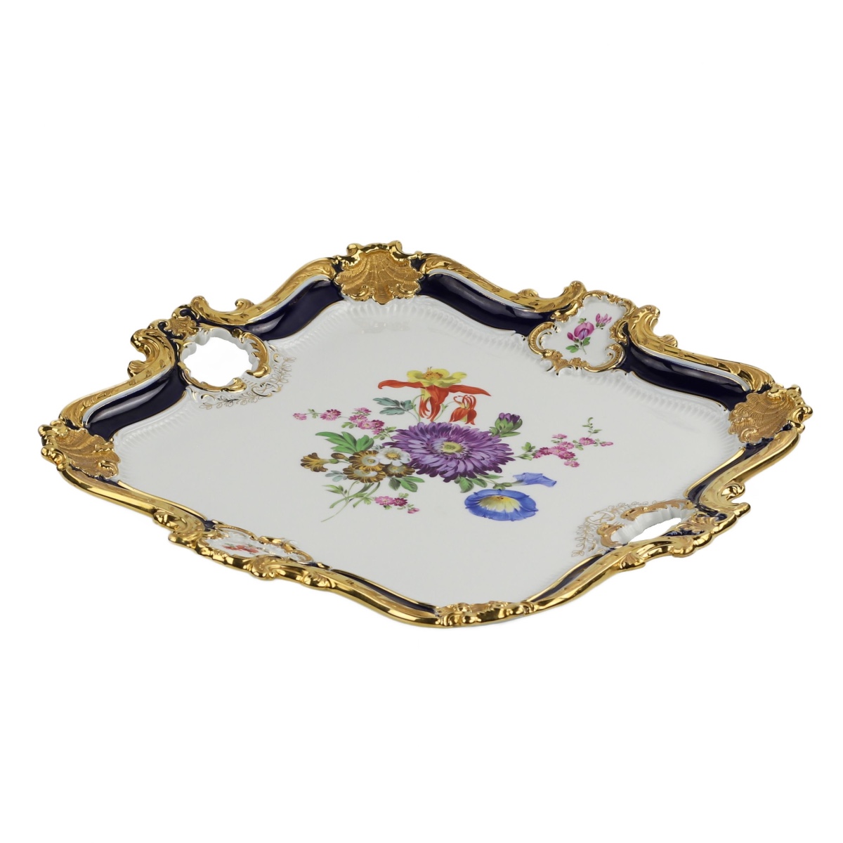 Large Serving Tray. Meissen, 20th Century-photo-2