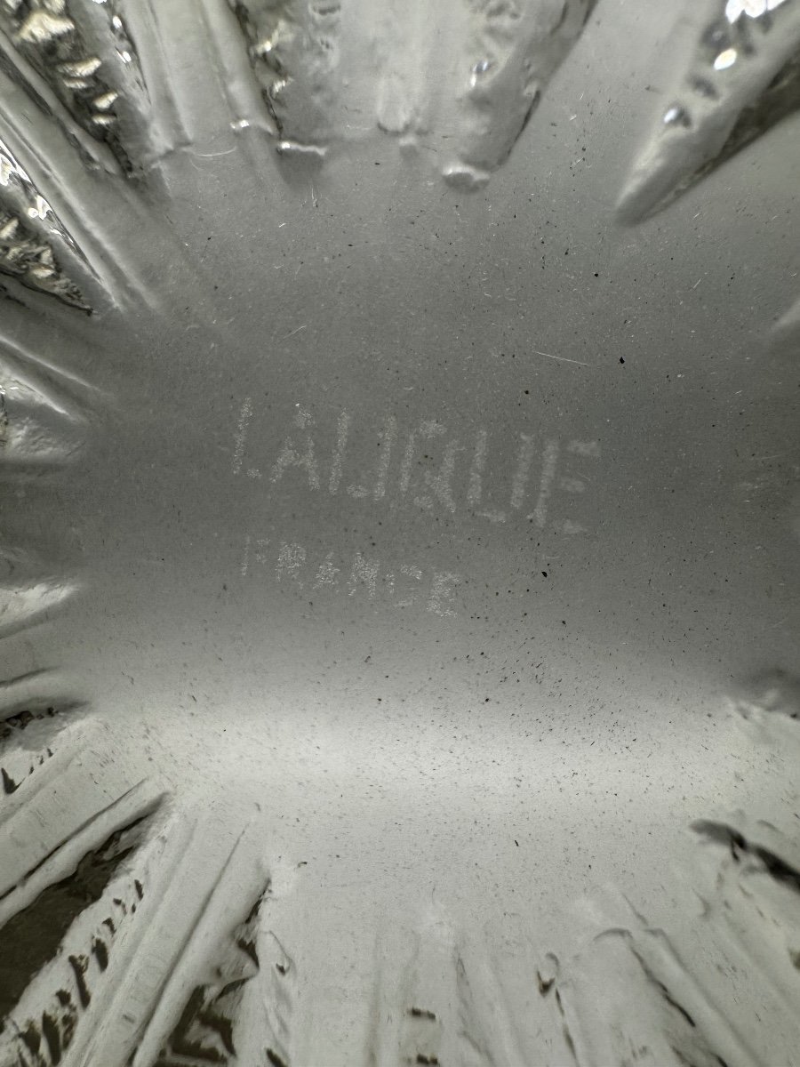 LALIQUE Grande coupe Châtaignier Modèle créé en 1933 par René Lalique Art Deco Réf Marcilhac-photo-4