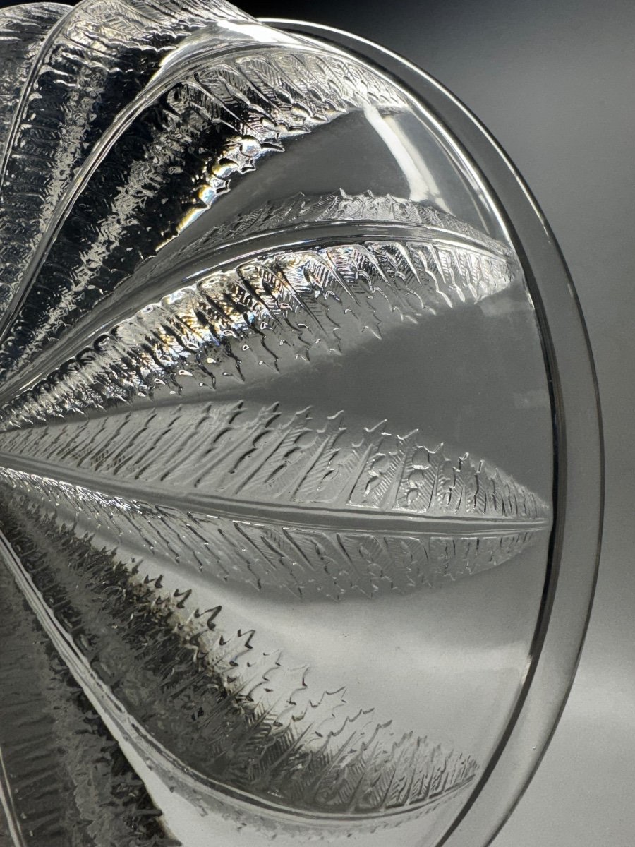 LALIQUE Grande coupe Châtaignier Modèle créé en 1933 par René Lalique Art Deco Réf Marcilhac-photo-2