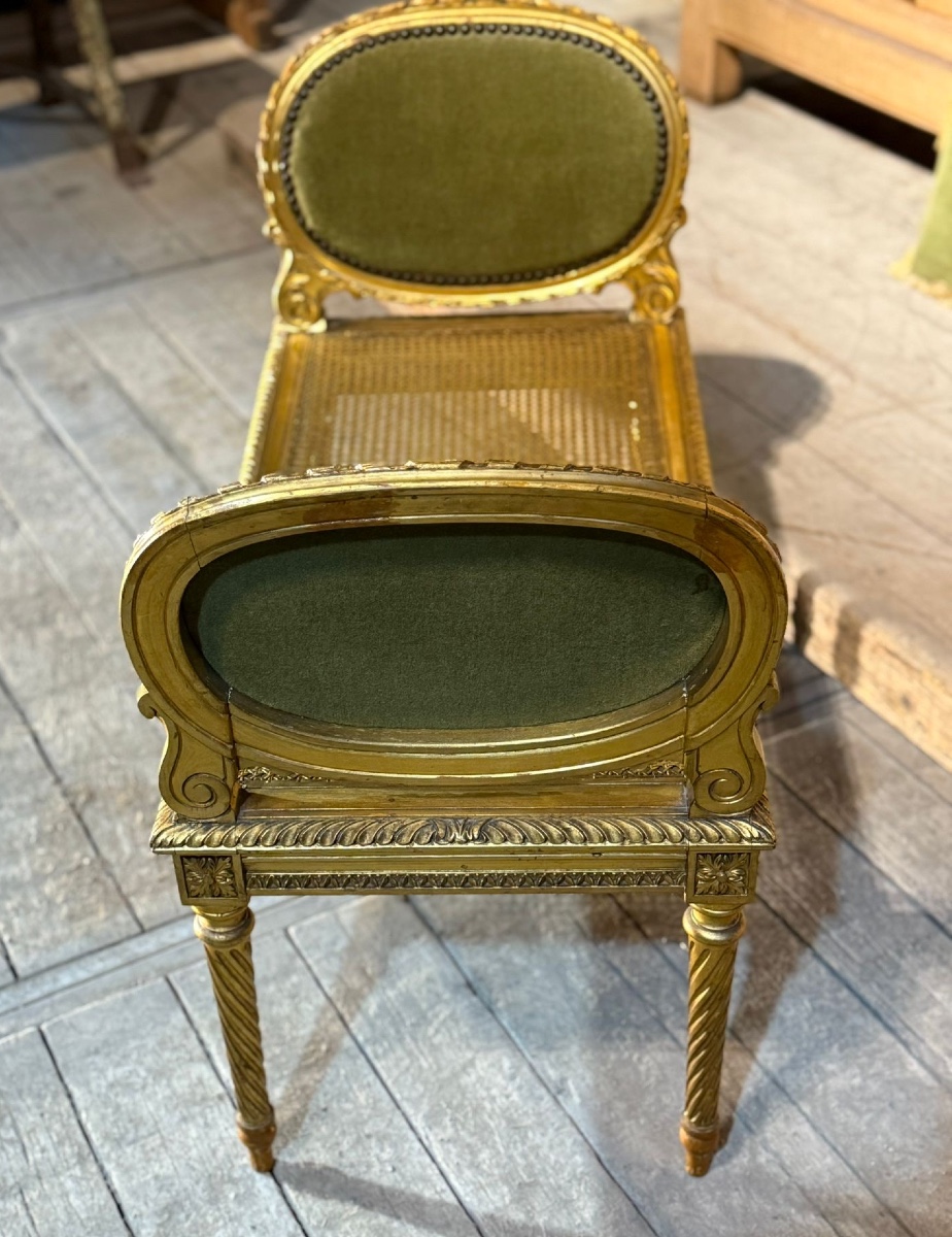 Canapés en bois doré-photo-2