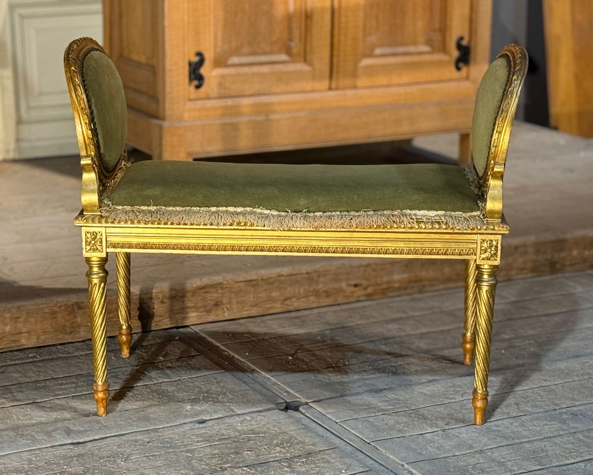 Canapés en bois doré-photo-3