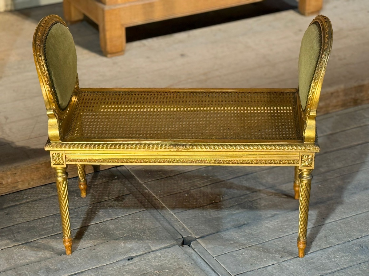 Canapés en bois doré-photo-1