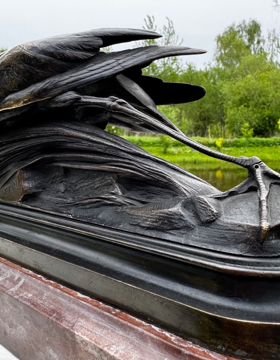Bronze. Auguste Nicolas Cain 1822-1894 France.-photo-3
