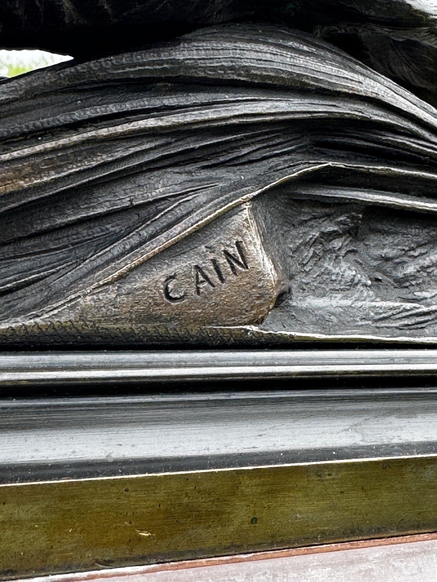Bronze. Auguste Nicolas Cain 1822-1894 France.-photo-5
