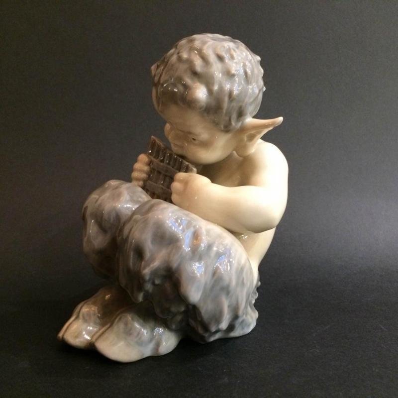 Figure De Faune en Porcelaine. Royal Copenhagen -photo-3