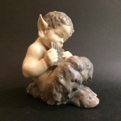 Figure De Faune en Porcelaine. Royal Copenhagen 
