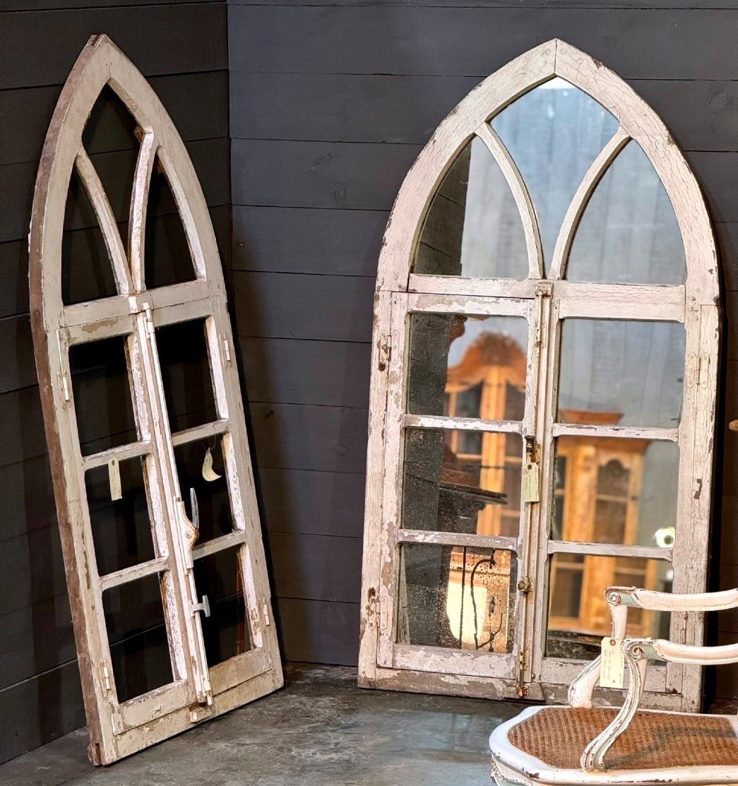 Pair Of Gothic Windows 173x95cm
