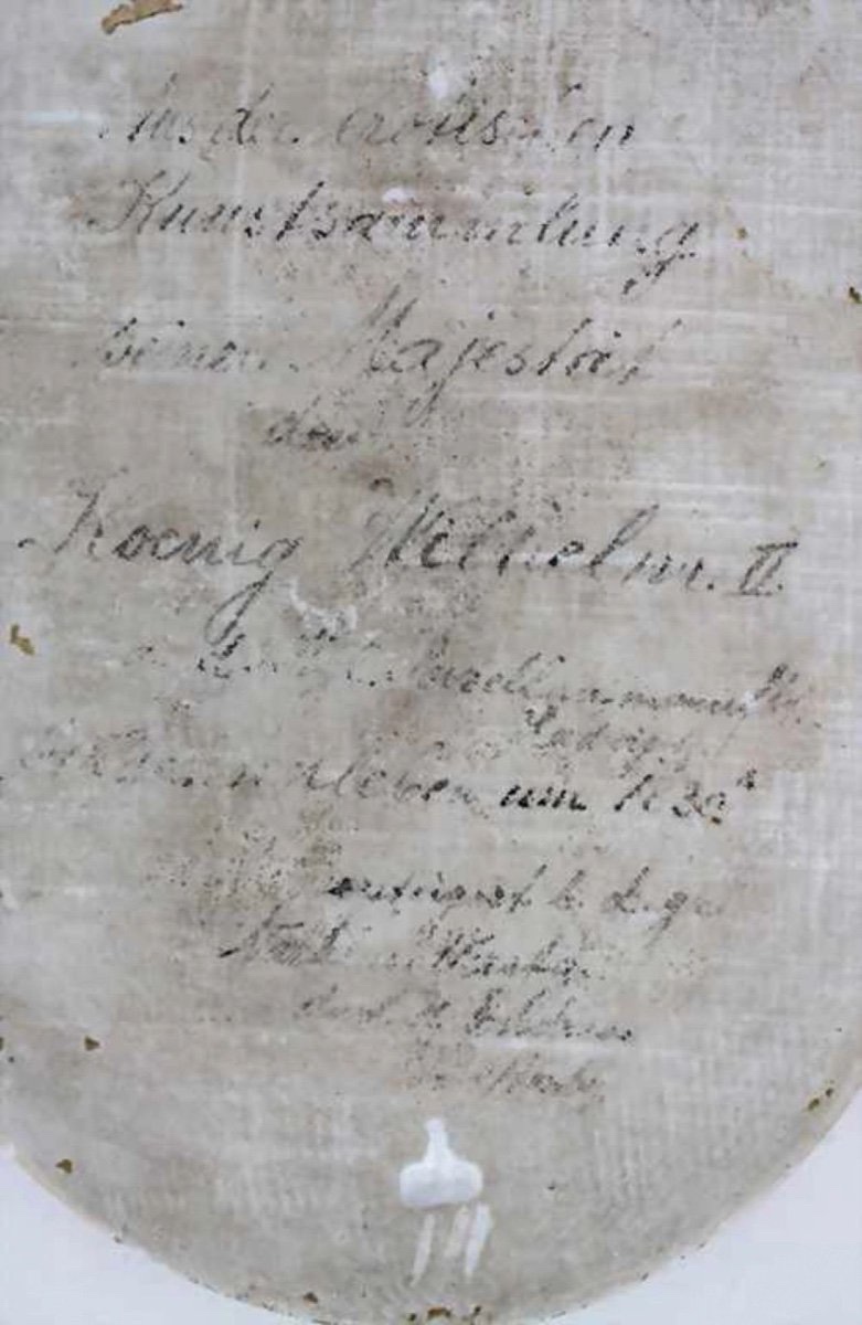 Plaque De Porcelaine "love Game", Kpm Berlin, Vers 1830-photo-3