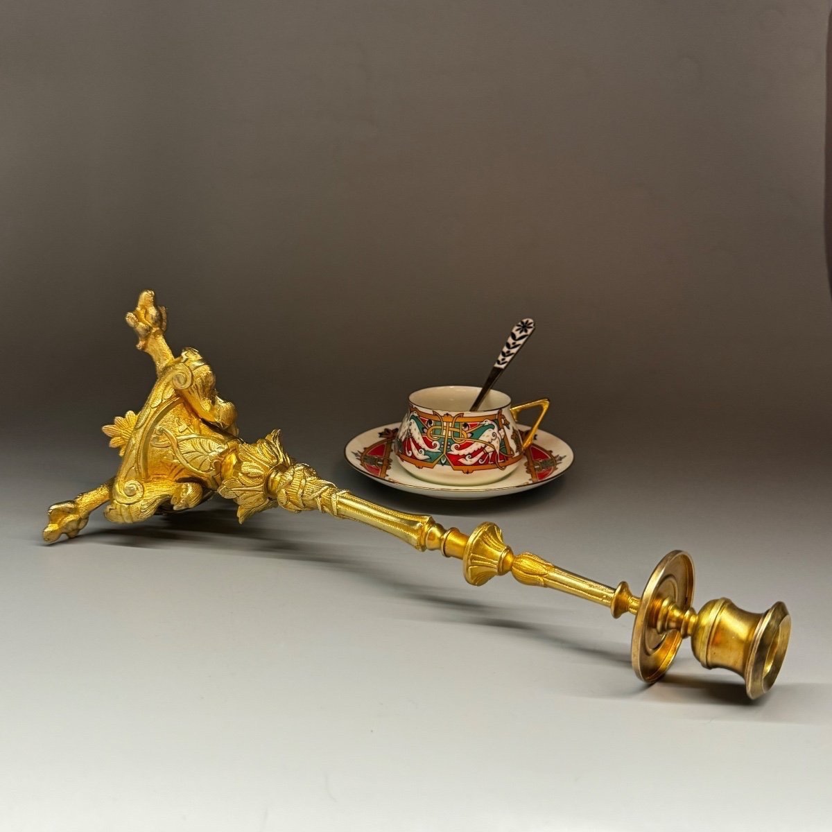 Chandelier Russe Du Milieu XIXe Siècle. H- 35cm-photo-3