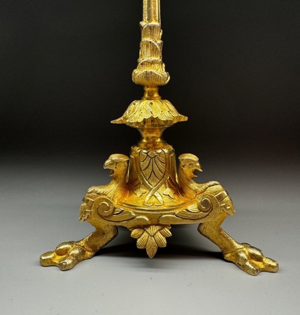 Chandelier Russe Du Milieu XIXe Siècle. H- 35cm-photo-1