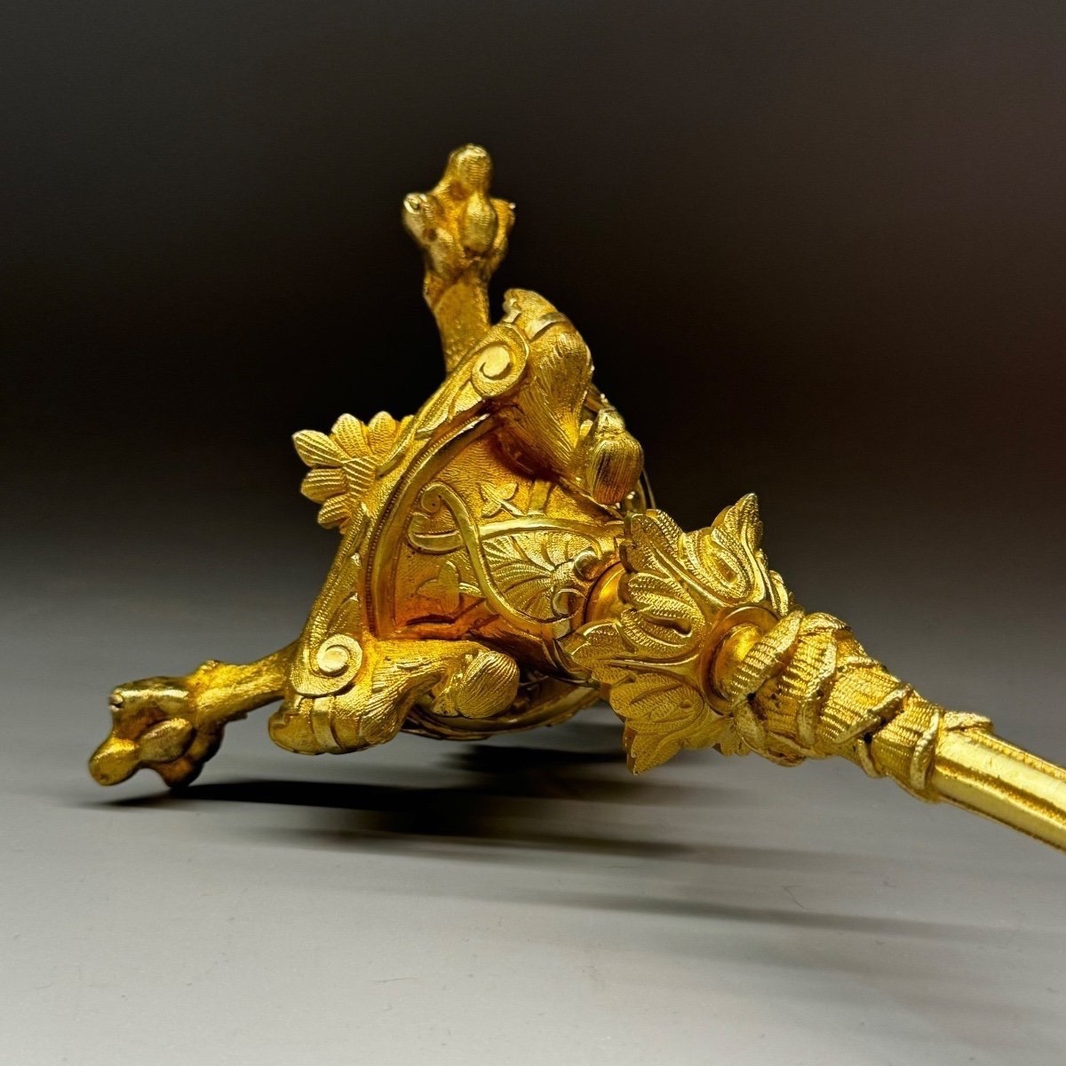 Chandelier Russe Du Milieu XIXe Siècle. H- 35cm-photo-2