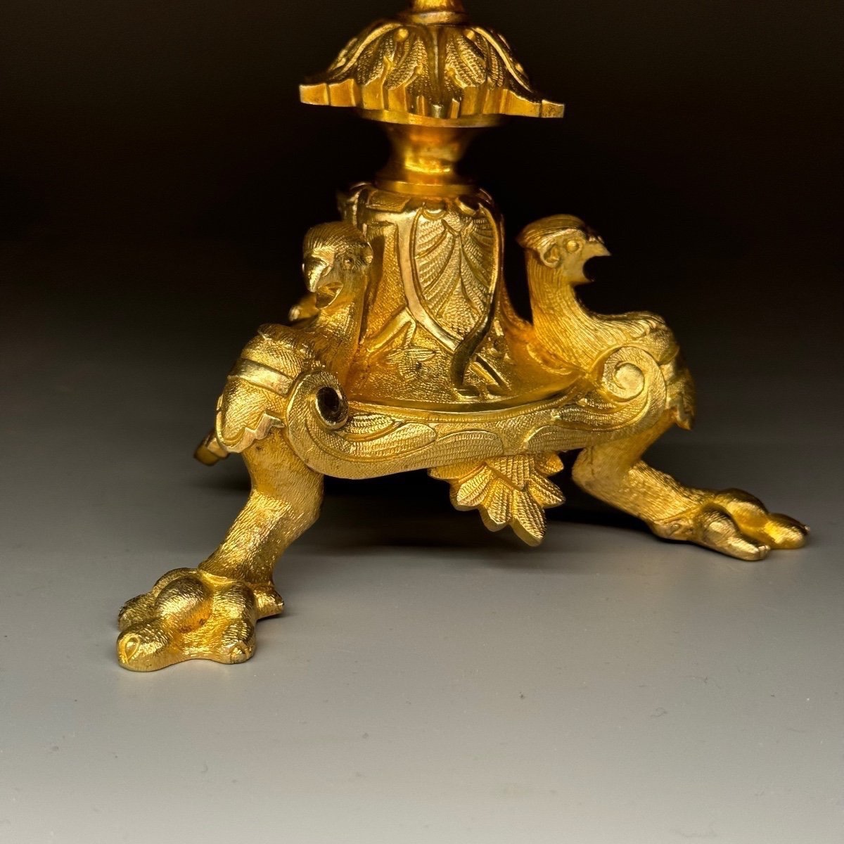 Chandelier Russe Du Milieu XIXe Siècle. H- 35cm-photo-3