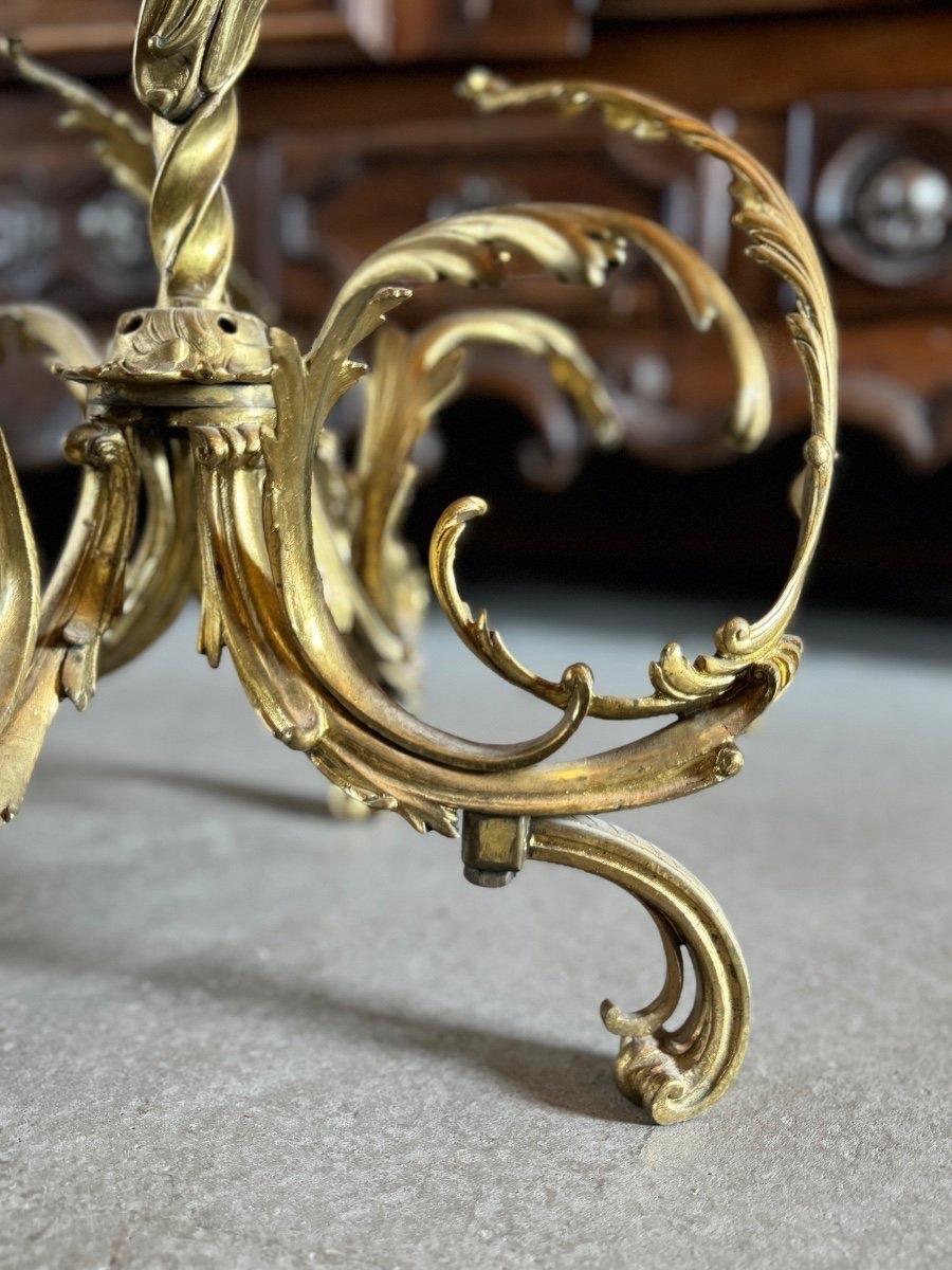 Floor Lamp With Mythological Figures, 19th Century, H-109cm-photo-3