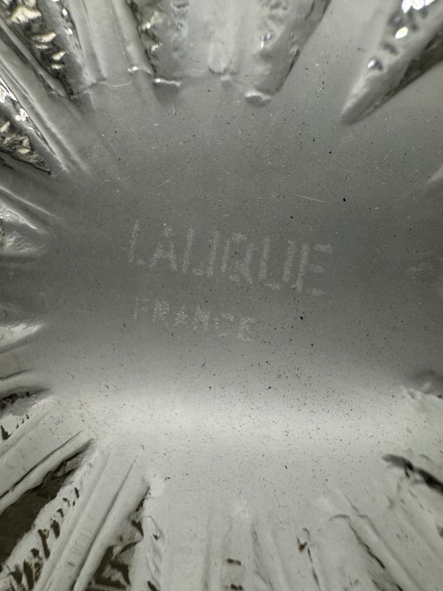 LALIQUE Grande coupe Châtaignier Modèle créé en 1933 par René Lalique Art Deco Réf Marcilhac-photo-4