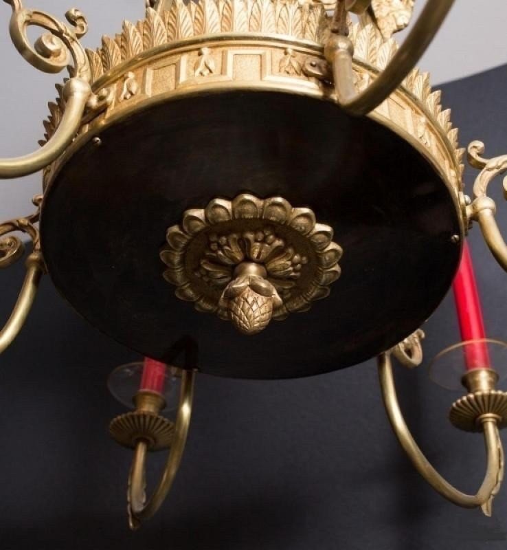 Lustre En Bronze De Style Louis XVI-photo-1