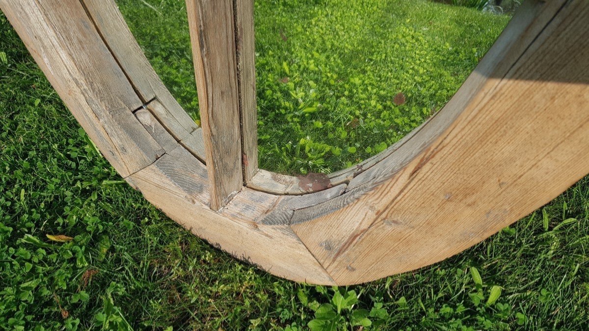 Mirror 117x76cm. Oval Frame. Dry Pine.-photo-2
