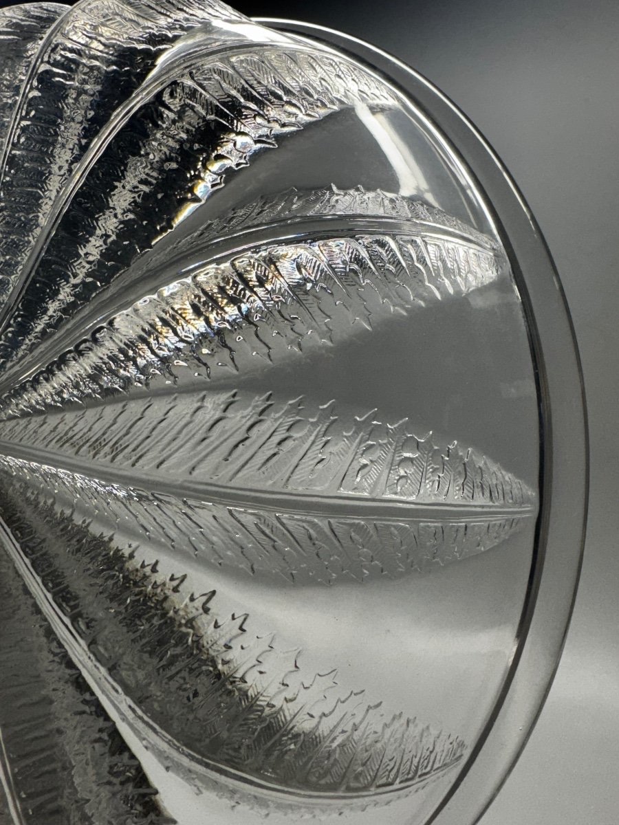 Lalique Large Chestnut Bowl Model Created In 1933 By René Lalique Art Deco Ref. Marcilhac-photo-2