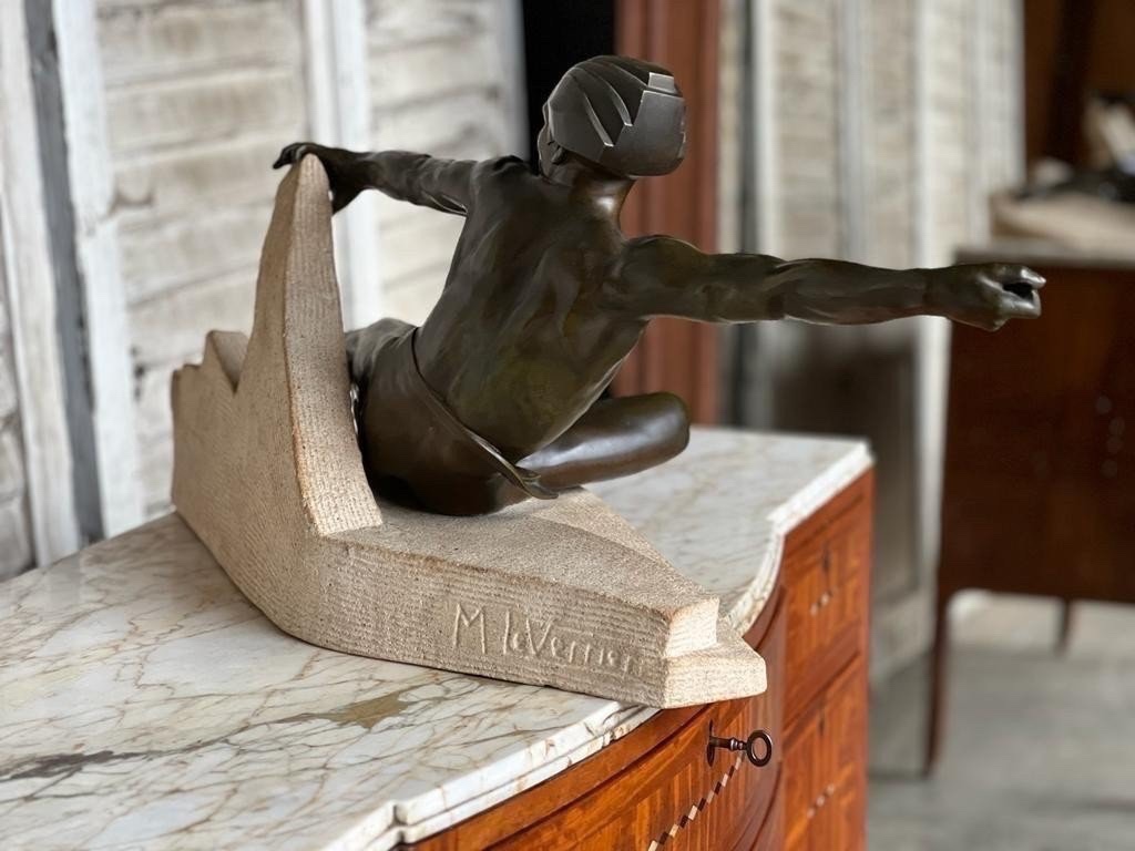 Max Le Verrier. Art Deco Period. L-110cm-photo-1