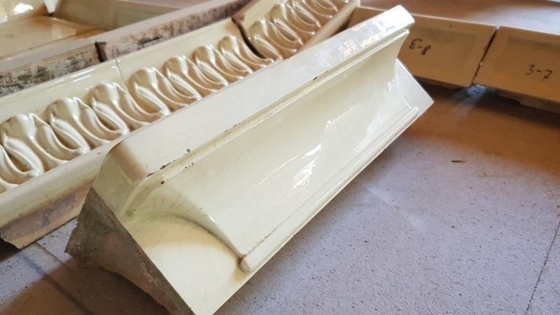 CHEMINÉE. CÉRAMIQUE. H-185+CM. MEISSEN. XIXÈME-photo-4