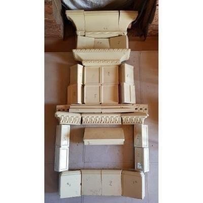 CHEMINÉE. CÉRAMIQUE. H-185+CM. MEISSEN. XIXÈME-photo-3