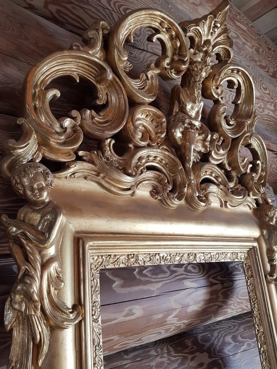 MIROIR DU XIXÈME SIÈCLE. H- 195CM-photo-2