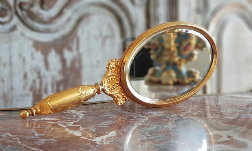 Double Sides Hand Mirror. Late Nineteenth Century