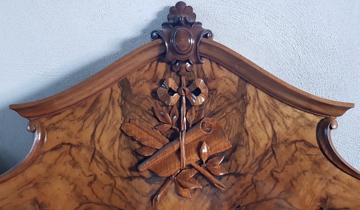 Walnut Root Writing Desk.-photo-2