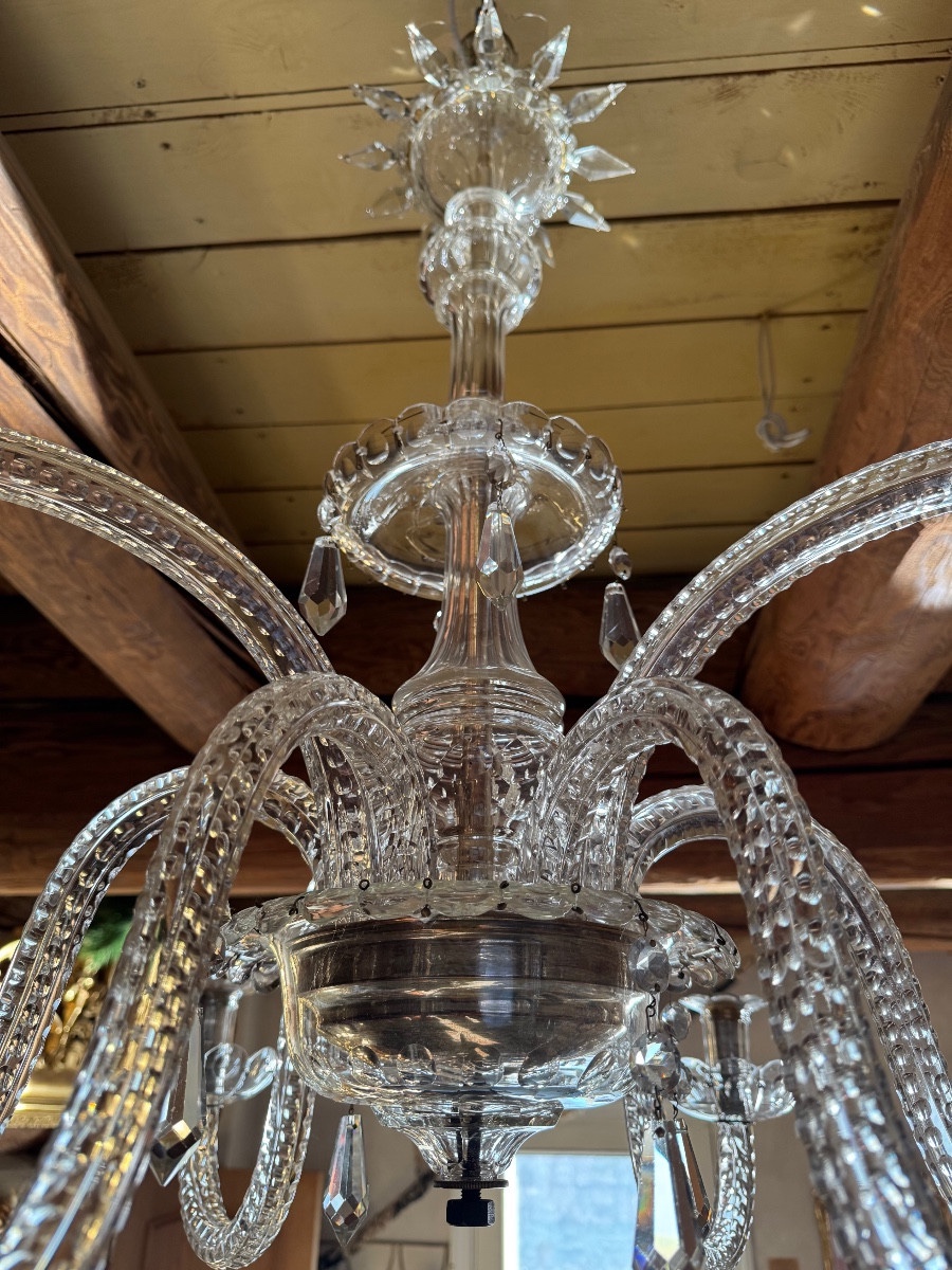 Venetian Chandelier In Polished Glass-photo-1