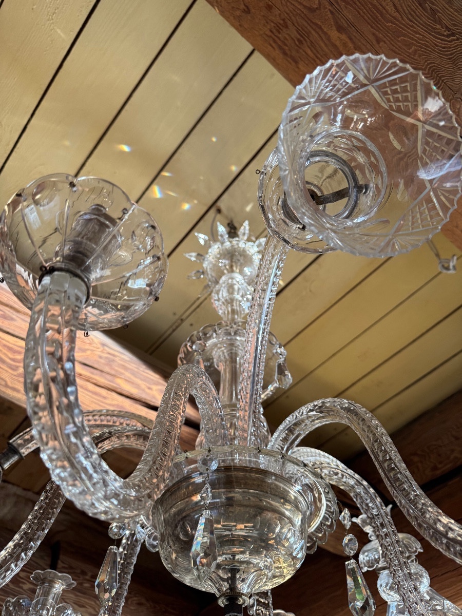 Venetian Chandelier In Polished Glass-photo-2