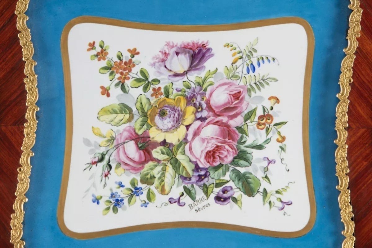 Table Box For Jewelry. Signed Barre Sèvres . L 58cm-photo-4