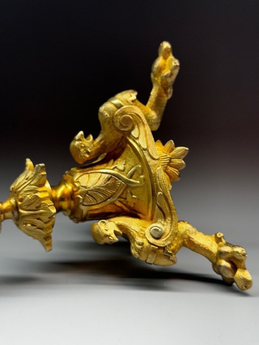Russian Candlestick From The Mid-19th Century. H- 35cm