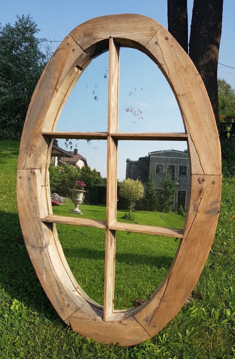 MIROIR 117X76CM. CADRE OVALE. 